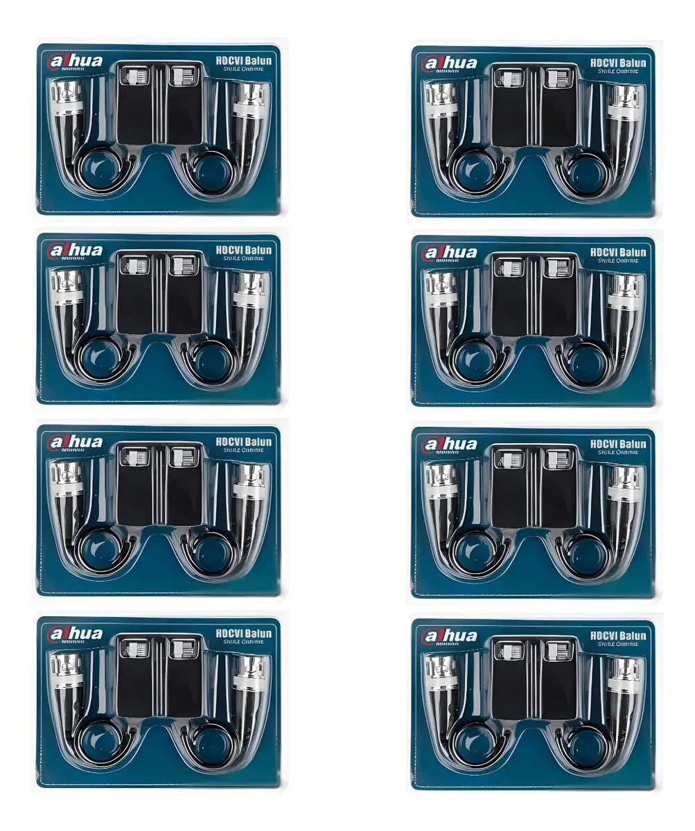 Kit 8 Transceptores Balun Dahua Dh-pfm800-e Conectores Cctv