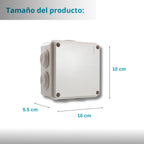 8 Cajas Gabinete Estanco Para Camaras Cctv 10x10x5 Cm
