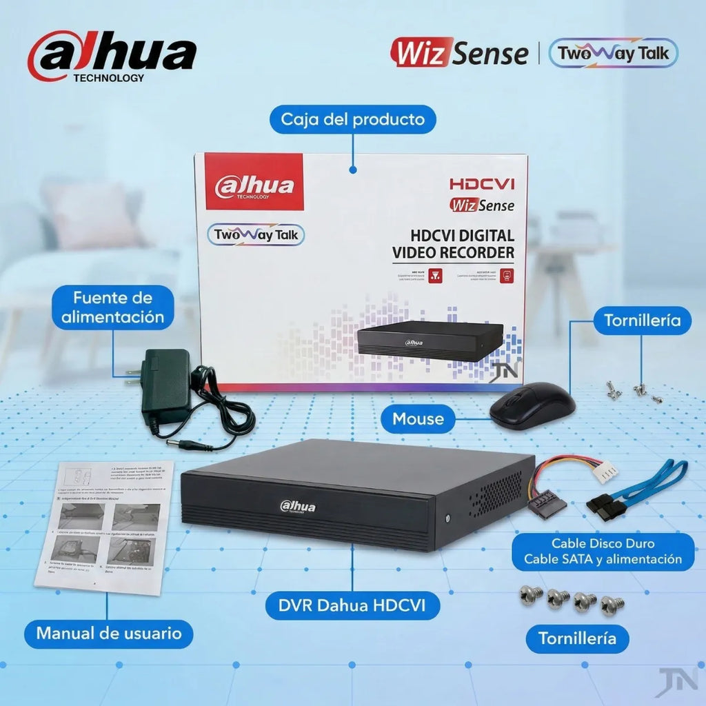 2 Dvr Dahua 4 Canales Dhxvr1b04-i/t 1080 Audio Bidireccional