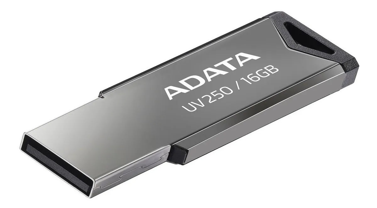 Memoria Usb Adata Uv250 Auv250-16g-rbk 16gb 2.0 Liso Plateado