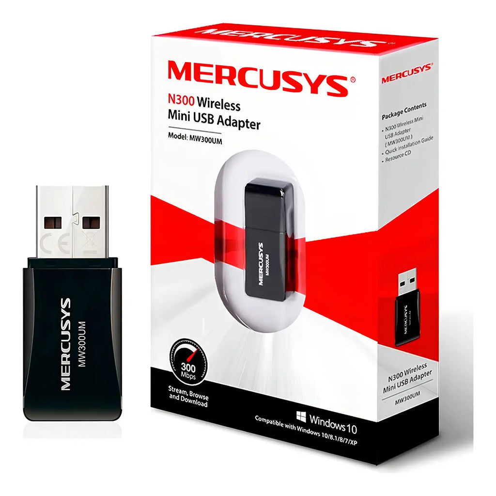 Mercusys Adaptador Inalambrico Wifi Mini Usb 2.0 300mbps