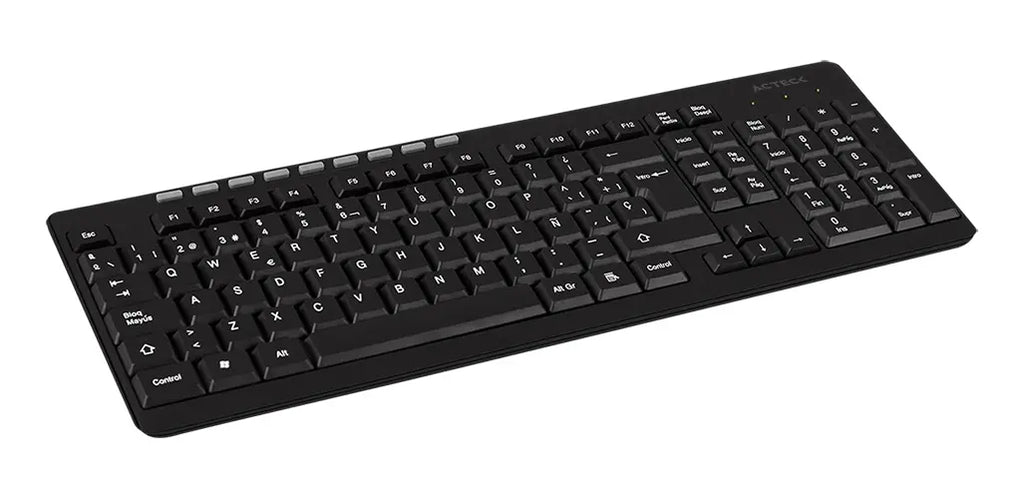 Teclado Inalambrico 2.4 Ghz Inspire Ti215 1xbat Aa Incluida Color Del Teclado Negro Idioma Español Latinoamérica