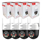 Kit 4 Cámaras Dahua 5mp Wifi Exterior 360 Audio Full Color