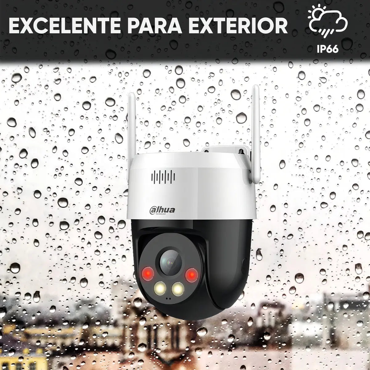 Dahua Cámara Pt Wifi Picoo-a59u-da Resolución 5mp Detección De Humanos Y Vehículos Por Ia Smart Dual Light Audio Bidireccional Protección Ip66 Ranuara Para Microsd Color Blanco