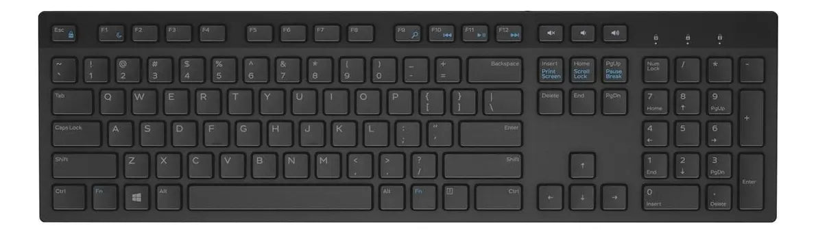 Teclado Dell KB216-BK-LTN Usb Alambrico Color Negro Idioma Español Latinoamérica