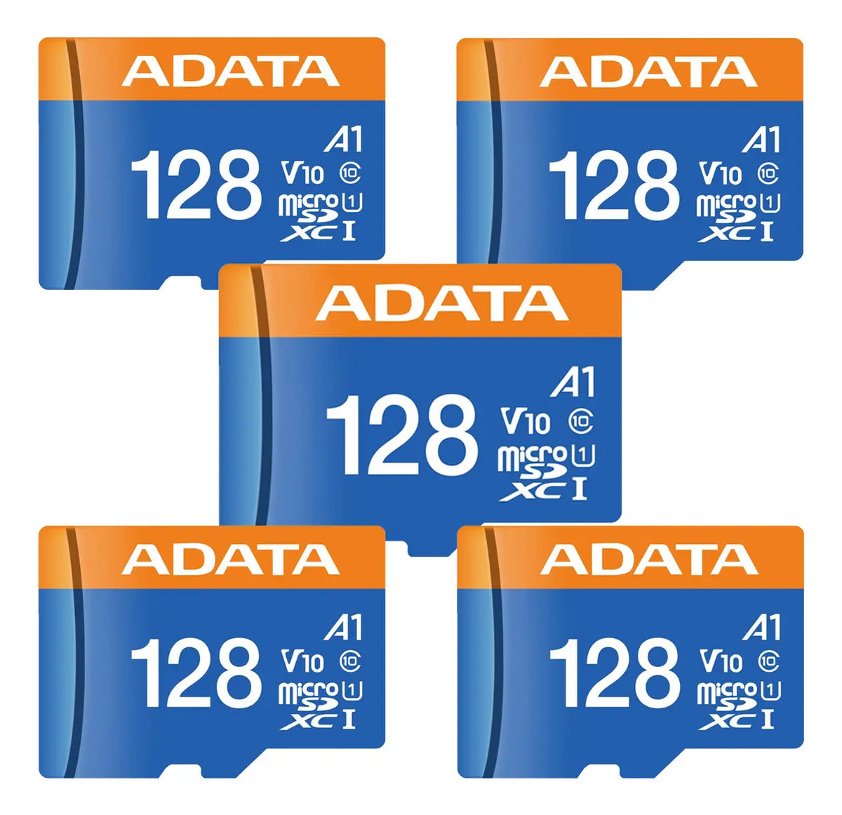 Kit 5 Memorias Premier Microsdhc/sdxc Adata 128gb C10 A1 V10