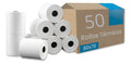 Papel Térmico Pcm 80x70 Mm Impresora De Ticket Pos 50 Rollos Blanco