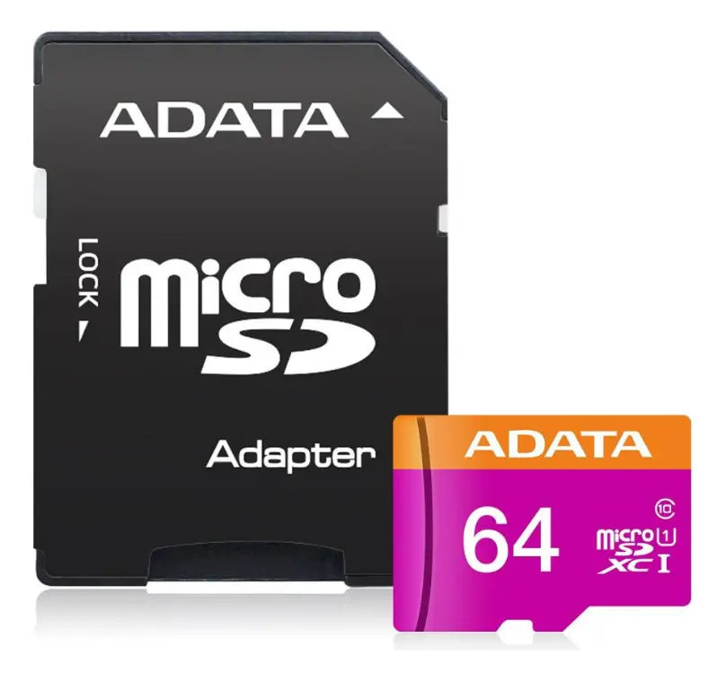 4 Tarjeta De Memoria Adata Ausdx64guicl10-ra1 Microsd 64 Gb