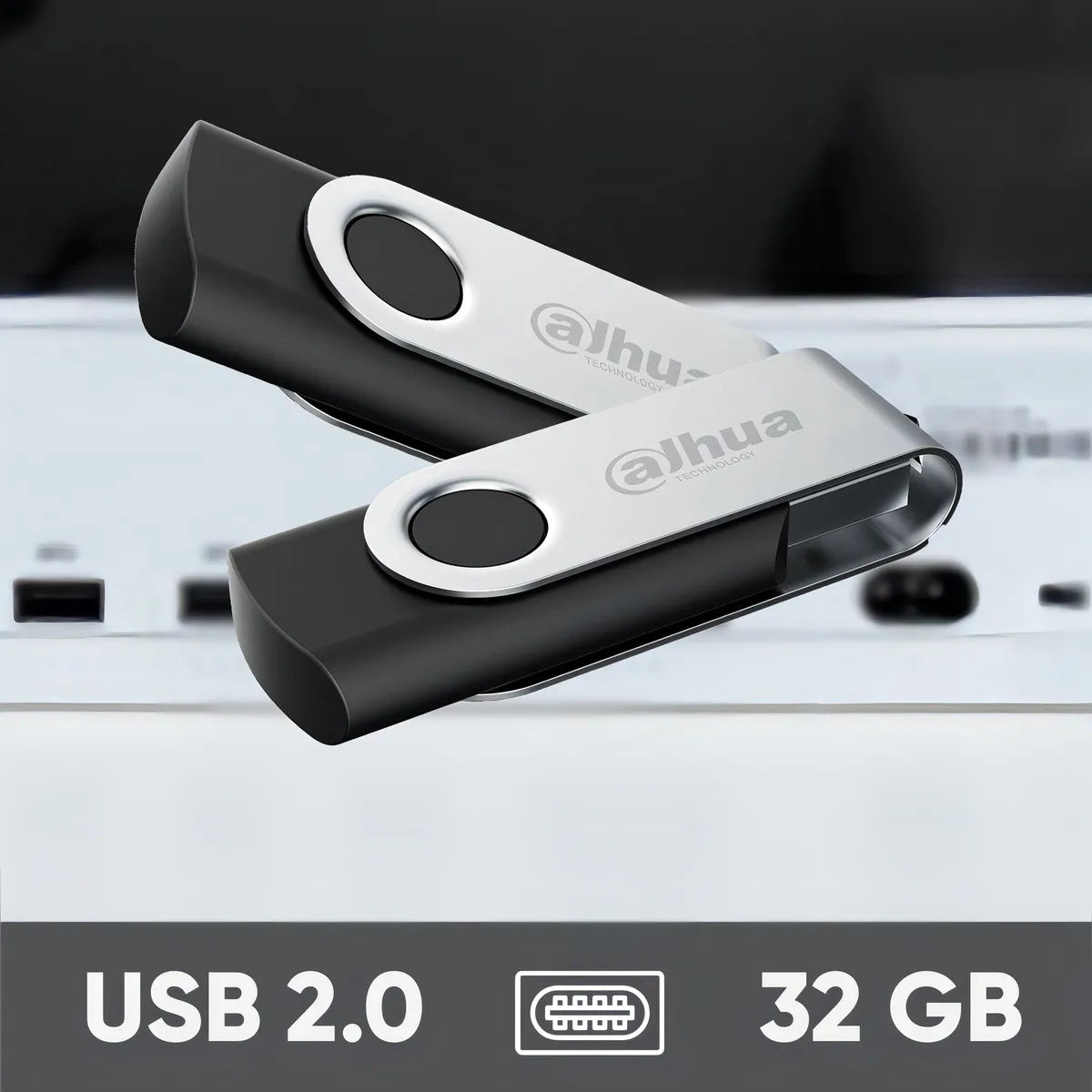 Dahua Kit De 10 Memorias U116 Usb Flash Drive 32gb Diseño Con Tapa Metálica 2.0 Lectura De Hasta 25 Mbs Escritura De Hasta 10 Mbs Ideal Para Todo Tipo De Trabajo Un10-usb-u116-20-32gb Negras Negro