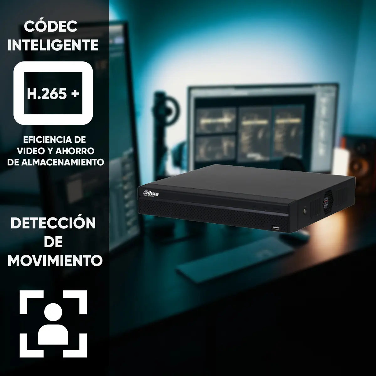 Grabadora NVR Dahua De 4 Canales Con 4 Puertos Poe Para Cámaras IP Full HD