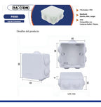 4 Cajas De Conexiones Saxxon Pb085 Estanca Ip66 Camaras Cctv