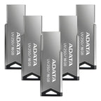 Kit 5 Memoria Usb Adata Auv250-16g-rbk 16gb Usb-a 2.0 Plata