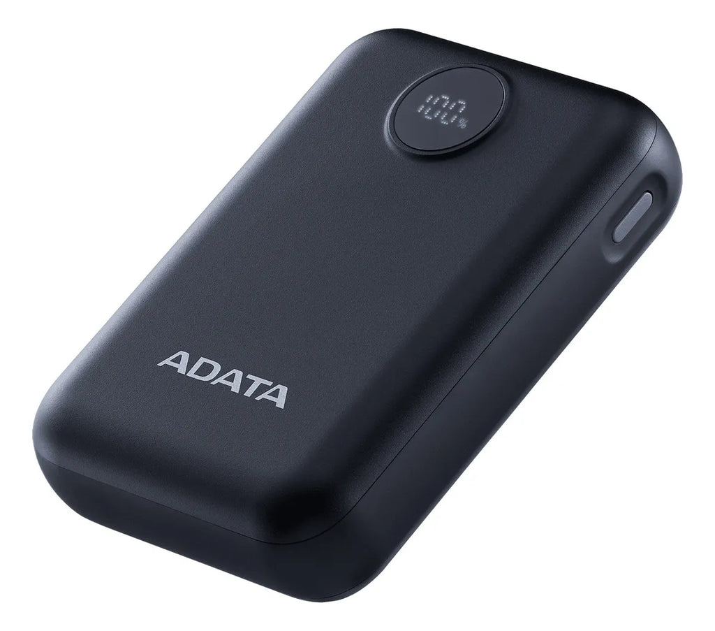 Cargador Adata C10022 Usb/usb-c Powerbank Con Cable Negro