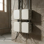 Cajas Gabinete Estanco Para Cámaras Cctv 10x10x5 Cm 4 Pzs