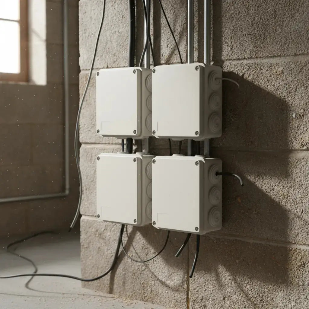 Cajas Gabinete Estanco Para Cámaras Cctv 10x10x5 Cm 4 Pzs