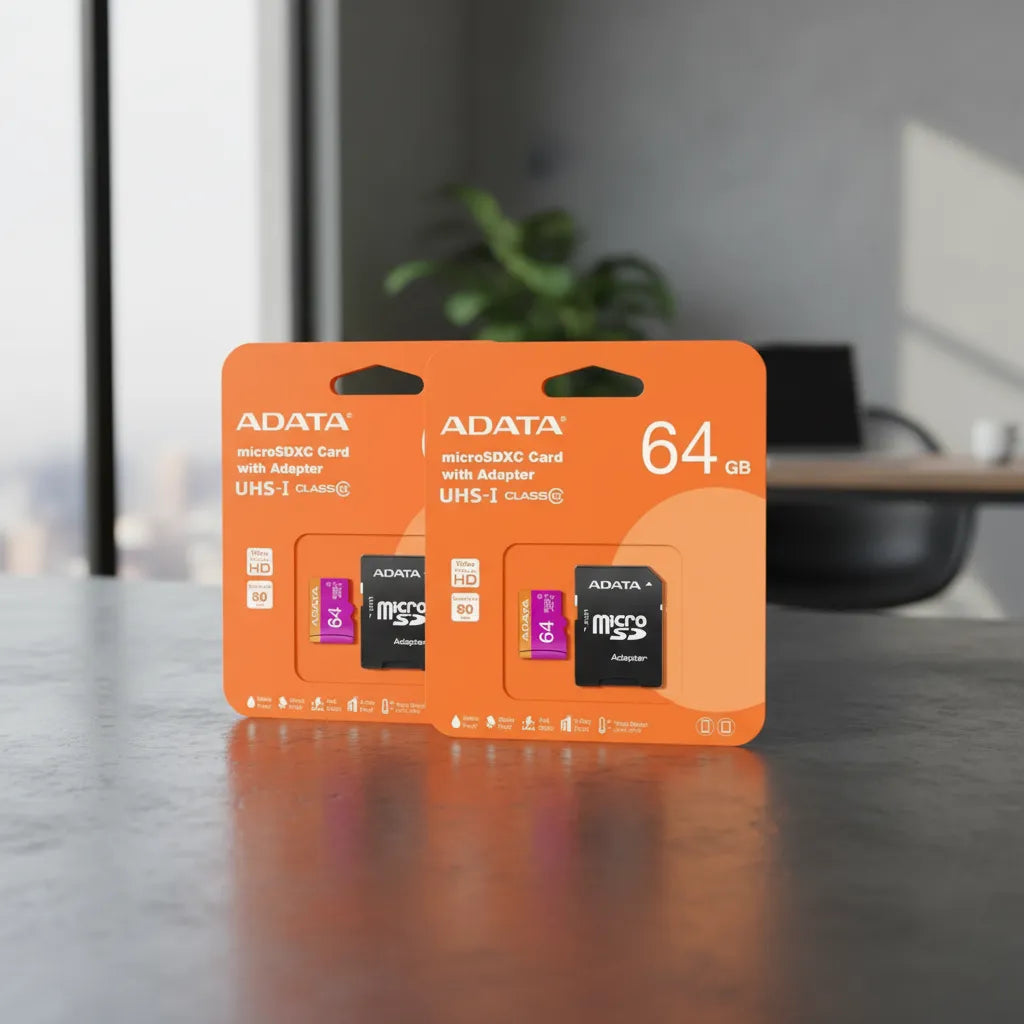 2 Tarjeta De Memoria Adata Ausdx64guicl10-ra1 Microsd 64 Gb