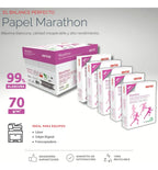 Papel Xerox Marathon Carta 70g Caja Con 2500 Hojas 5 Resmas