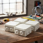 Cajas Gabinete Estanco Para Cámaras Cctv 10x10x5 Cm 4 Pzs