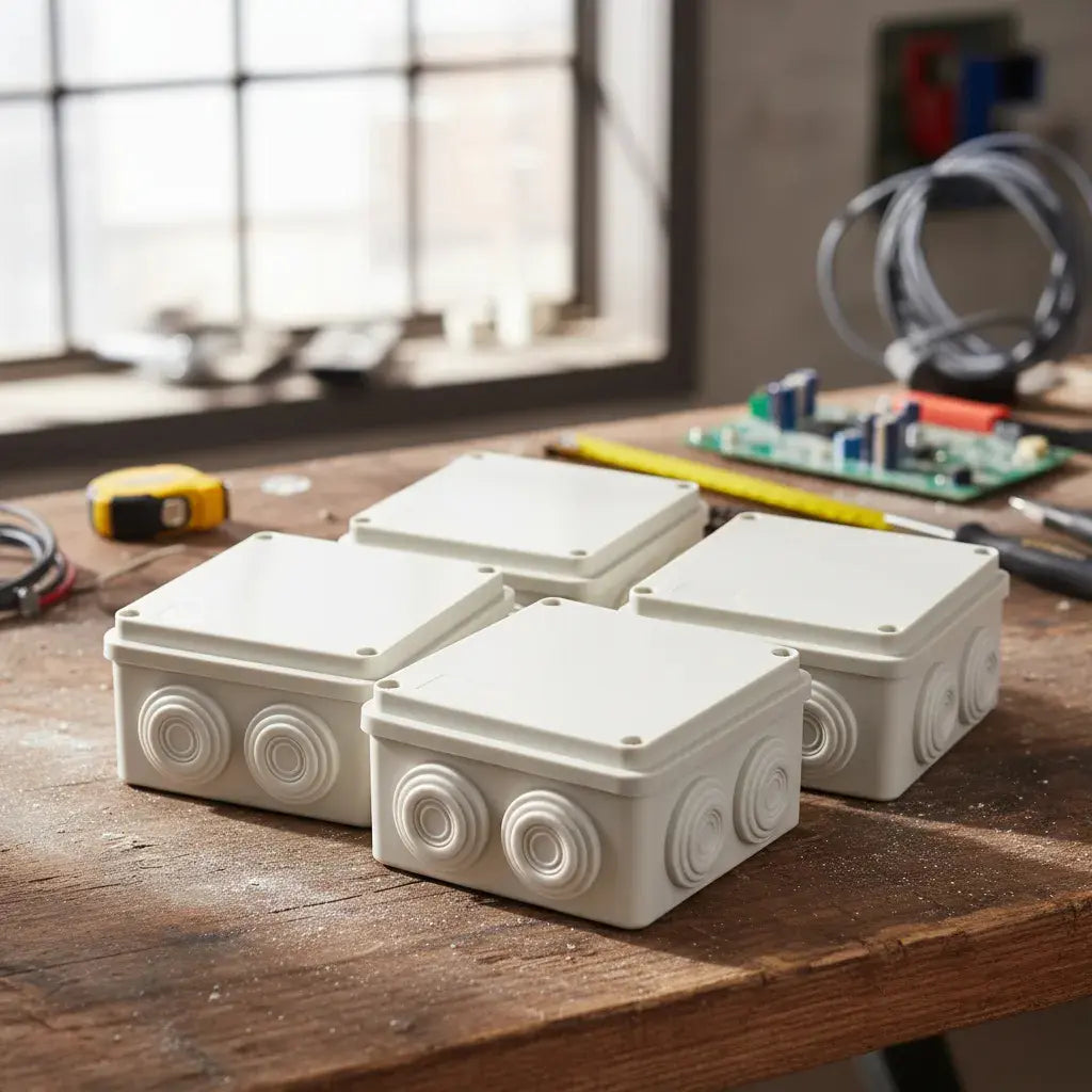 Cajas Gabinete Estanco Para Cámaras Cctv 10x10x5 Cm 4 Pzs