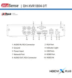 2 Dvr Dahua 4 Canales Dhxvr1b04-i/t 1080 Audio Bidireccional