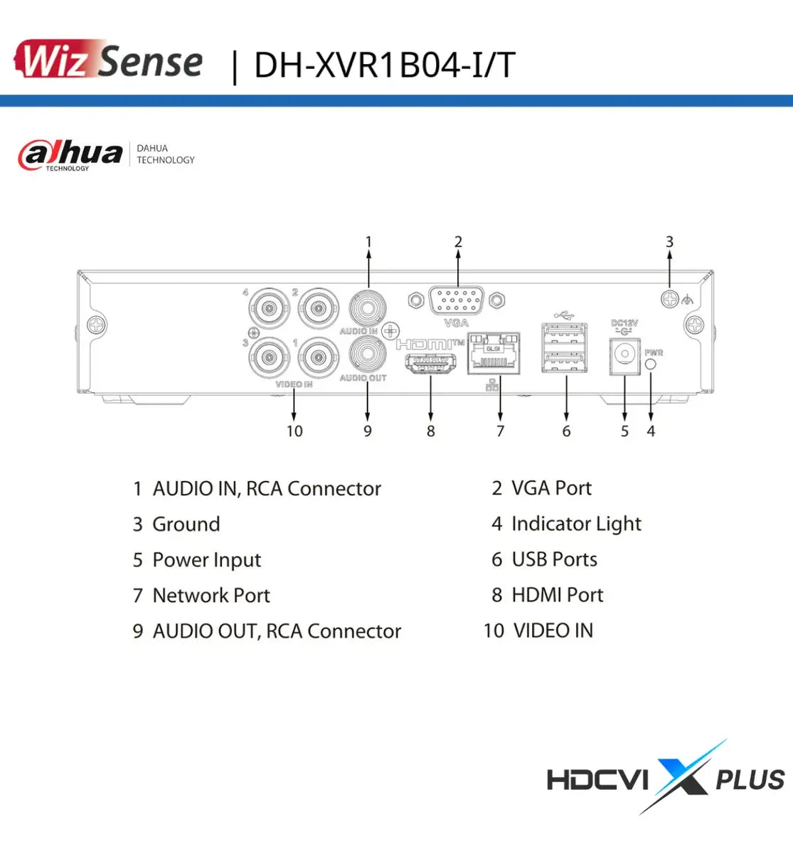 2 Dvr Dahua 4 Canales Dhxvr1b04-i/t 1080 Audio Bidireccional