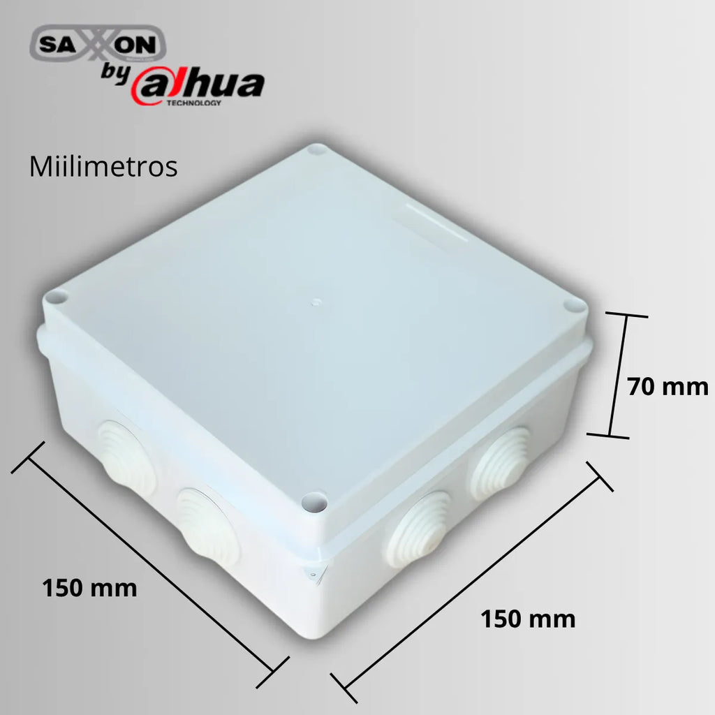 Saxxon Caja De Conexiones 150x150x70mm Ip55 Exterior 4 Pieza