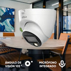 Cámara De Vigilancia Domo Dahua Full HD 2MP Con Micrófono Y Visión Nocturna A Color
