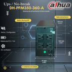 2 Nobreak Ups Dahua 600v 360w Regulador Bateria Dvr Cctv Pc