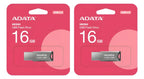 Kit 2 Pieza Memoria Usb 16gb Adata Uv250 Llavero Pc Mac Auto