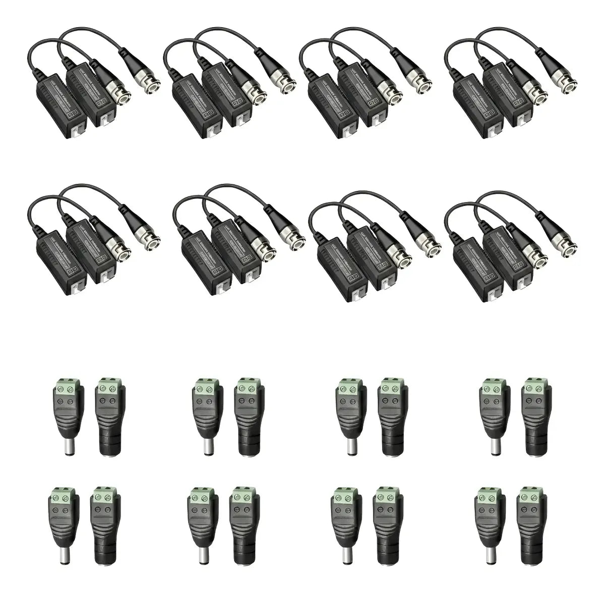Kit 8 Transceptores Balun Dahua Dh-pfm800-e Cctv 1 A 5mp