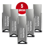Kit 5 Memoria Usb Adata Auv250-16g-rbk 16gb Usb-a 2.0 Plata