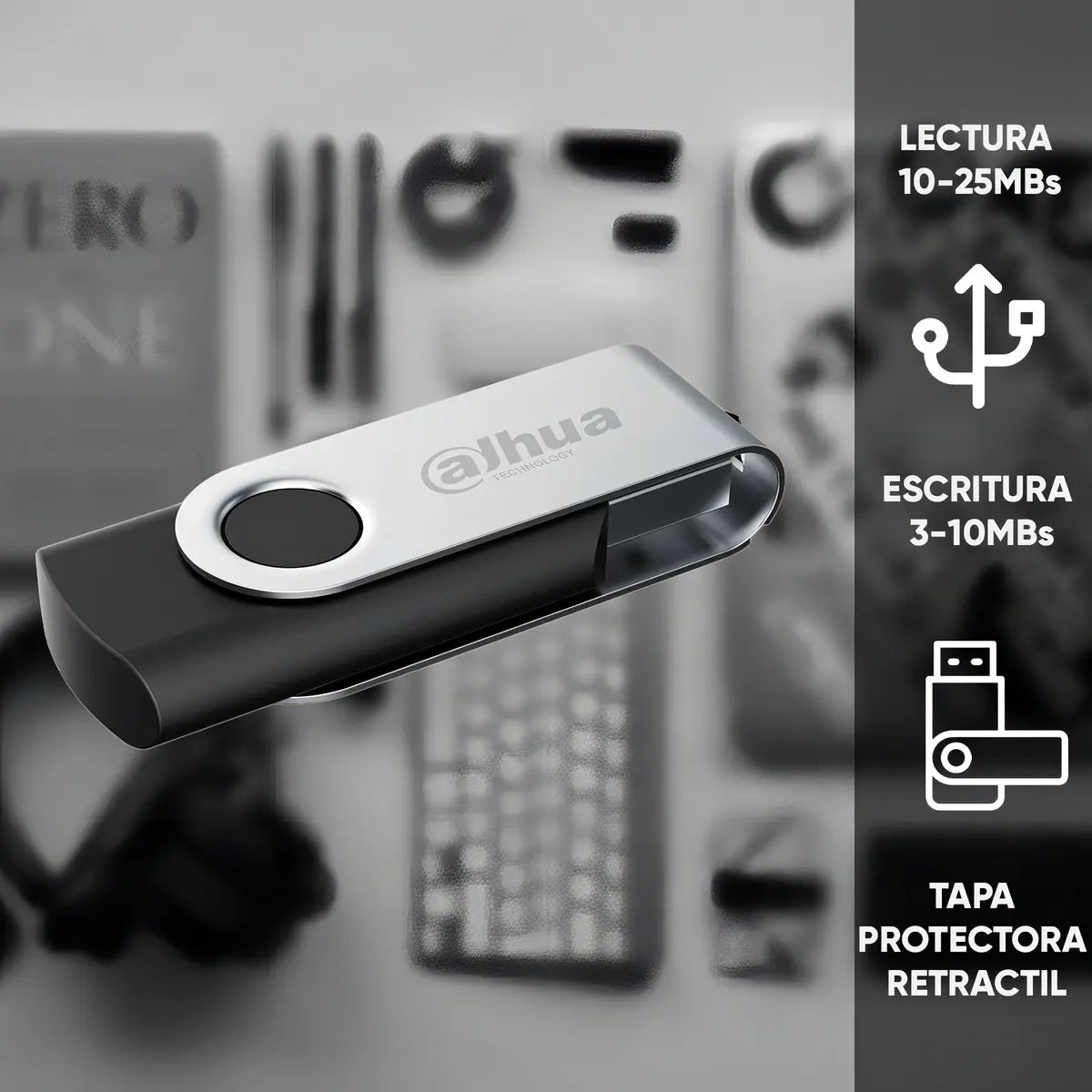 Dahua Kit De 20 Memorias U116 Usb Flash Drive 32gb Diseño Con Tapa Metálica 2.0 Lectura De Hasta 25 Mbs Escritura De Hasta 10 Mbs Ideal Para Todo Tipo De Trabajo Un20-usb-u116-20-32gb Negras Negro