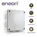 Caja Estanca Enson 100x100x50mm Pack 4 Ip55 Plástico Exterior Ens-pcb1010 Blanco