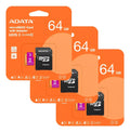 3 Tarjeta De Memoria Adata Ausdx64guicl10-ra1 Microsd 64 Gb - Adata - TopNet - Foto 1
