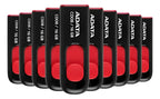 10 Memoria Usb Adata 16gb Ac008-16g-rkd Usb-a 2.0 Negro Rojo