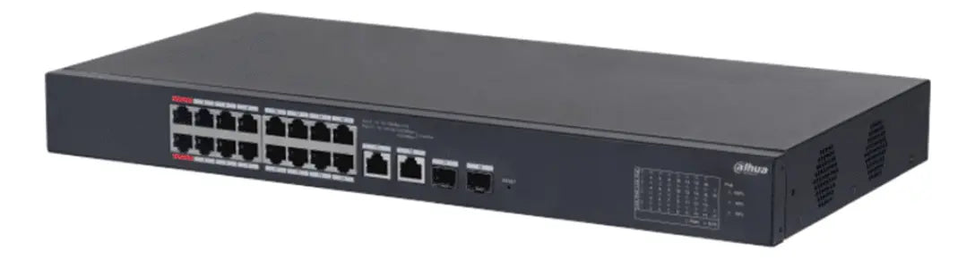 Dahua Switch Poe 135 Watts 16 Poe 2 Uplink 2 Sfp 7.2 Gbps