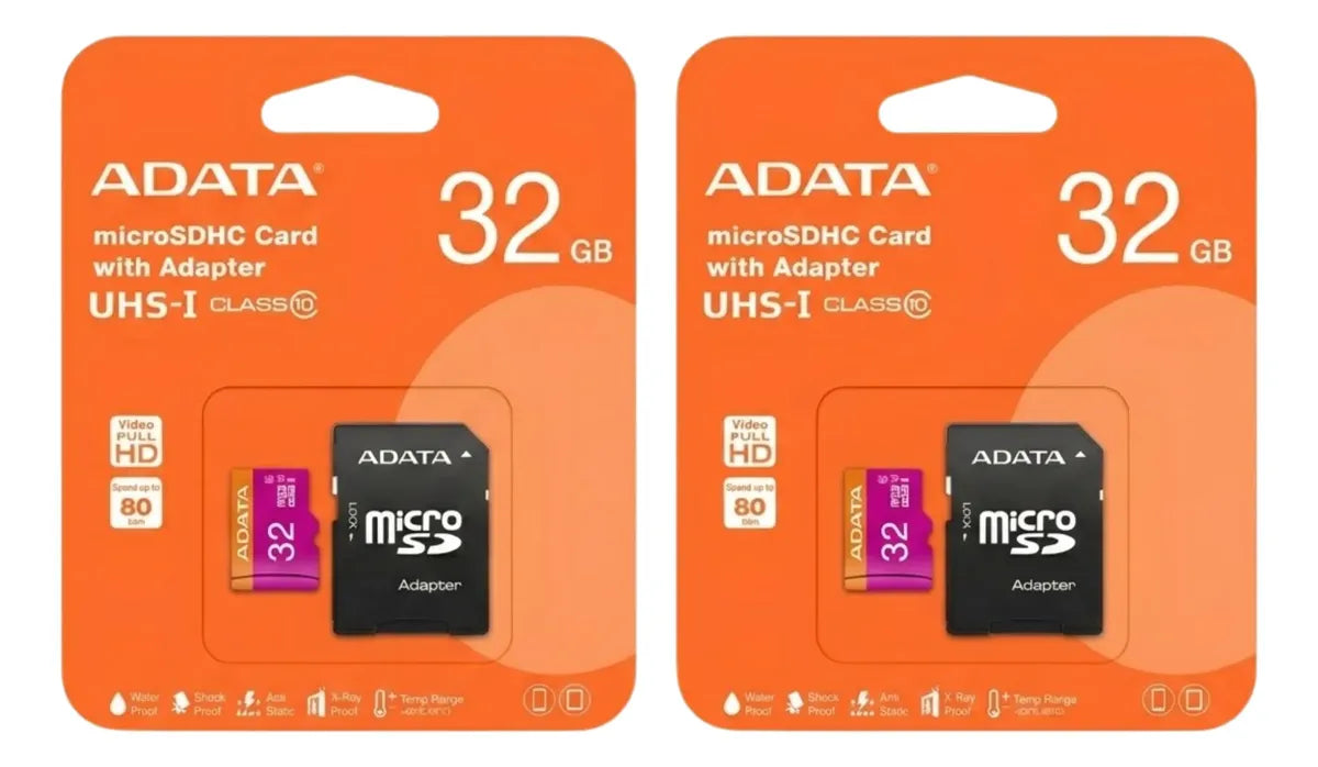 2 Tarjeta De Memoria Adata Ausdh32guicl10-ra1 Microsd 32 Gb