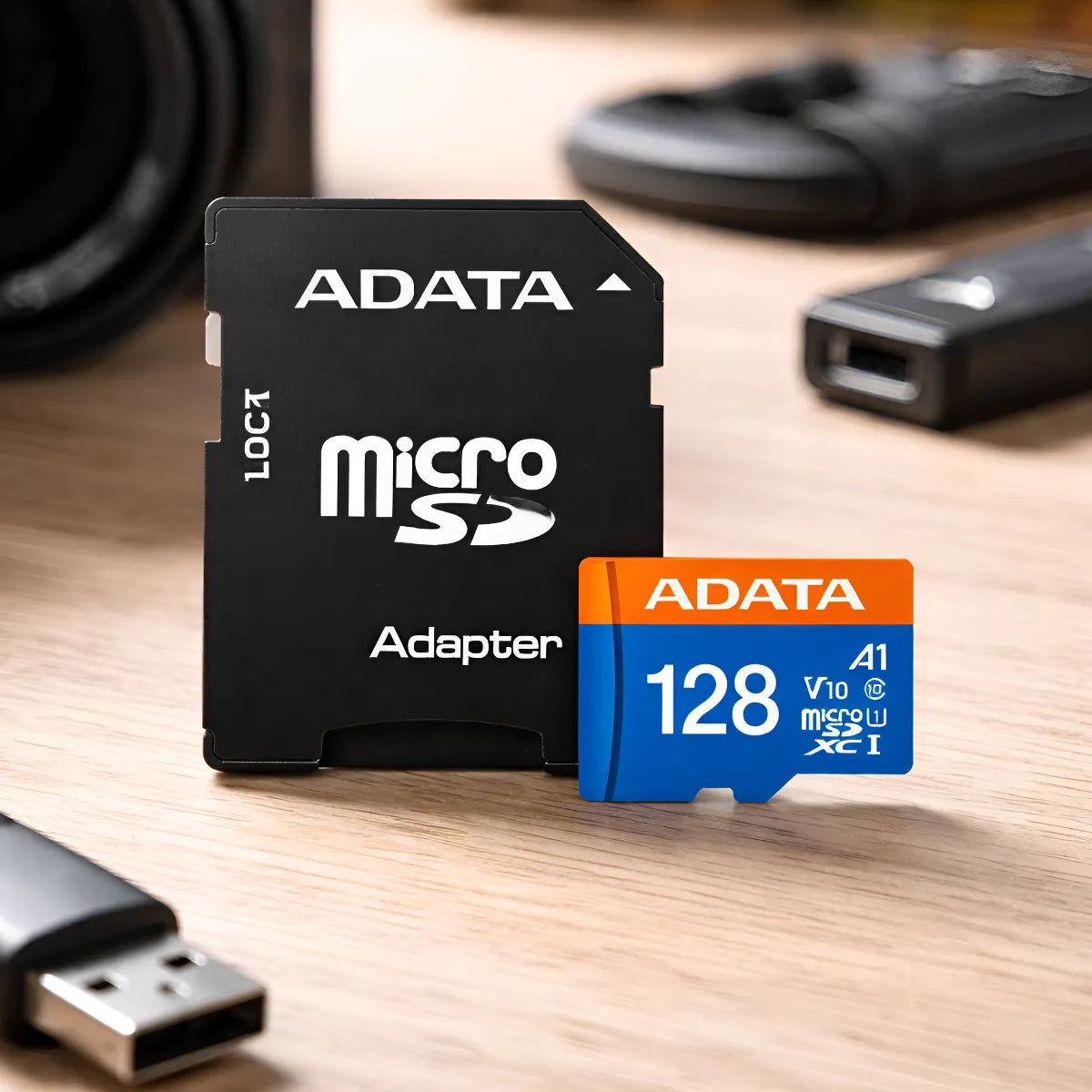 Memoria Micro Sd Adata 128gb Clase 10 100mb/s Con Adaptador