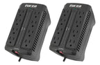 Kit 2 Regulador De Voltaje Forza Fvr-901m 900va 450w 8 Tomas