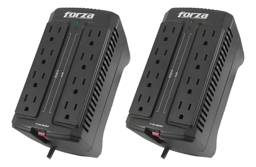 Kit 2 Regulador De Voltaje Forza Fvr-901m 900va 450w 8 Tomas - Forza - TopNet - Foto 1