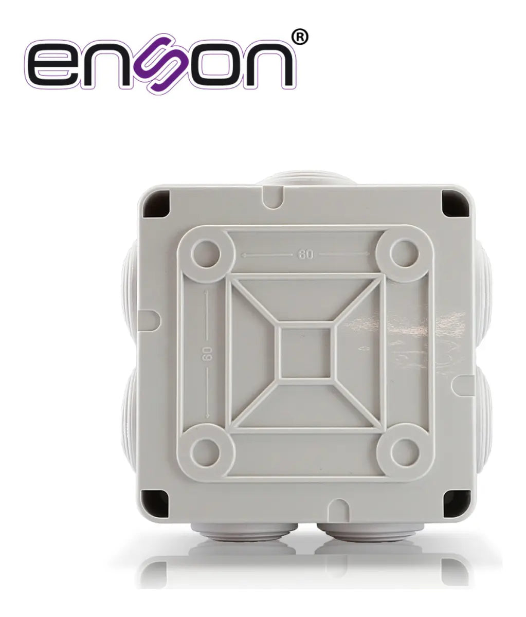Caja Estanca Enson 100x100x50mm Pack 4 Ip55 Plástico Exterior Ens-pcb1010 Blanco