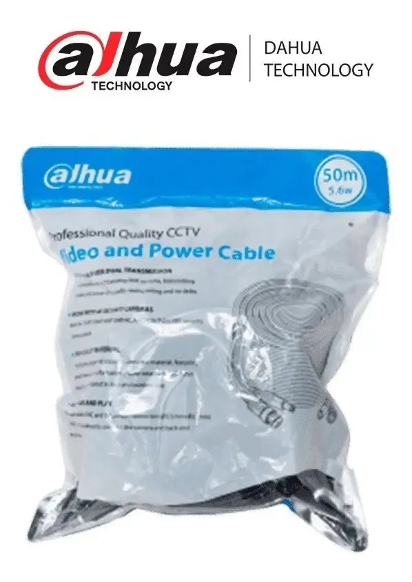 Cable Armado Cctv 50m Dahua Dh-pfm942i-50-5 Para Camaras