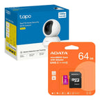Camaras De Seguridad Tapo C200 Wifi + Micro Sd 64 Gb 4 Pack Blanco