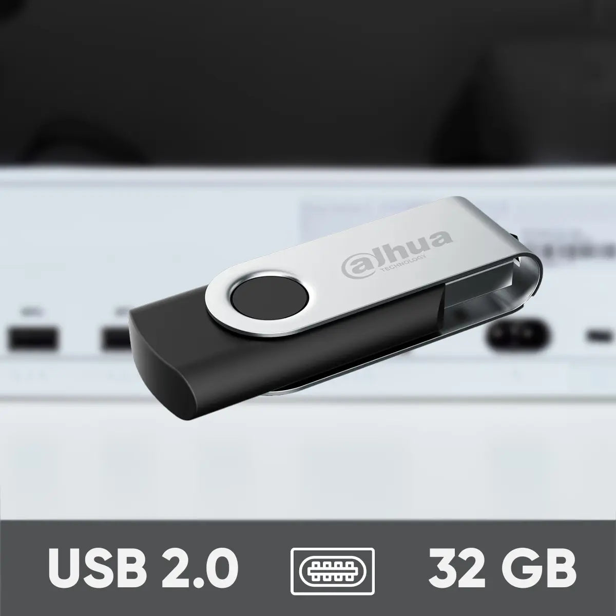 Dahua Memoria U116 Usb Flash Drive 32gb Diseño Con Tapa Metálica 2.0 Lectura De Hasta 25 Mbs Escritura De Hasta 10 Mbs Ideal Para Todo Tipo De Trabajo Un1-usb-u116-20-32gb Negra Negro