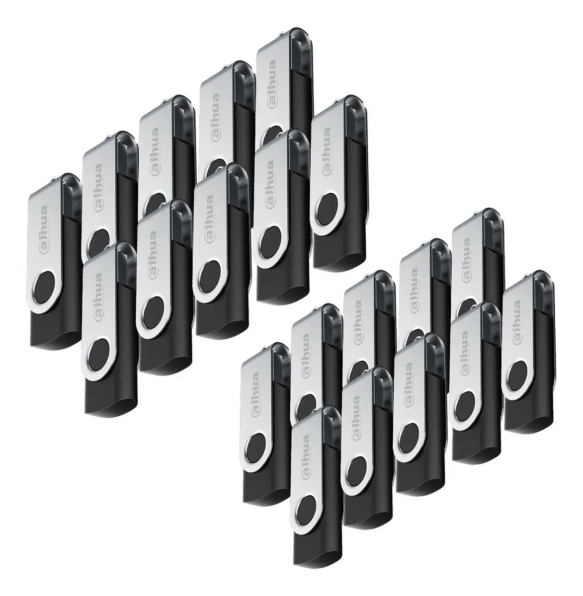 Dahua Kit De 20 Memorias U116 Usb Flash Drive 32gb Diseño Con Tapa Metálica 2.0 Lectura De Hasta 25 Mbs Escritura De Hasta 10 Mbs Ideal Para Todo Tipo De Trabajo Un20-usb-u116-20-32gb Negras Negro