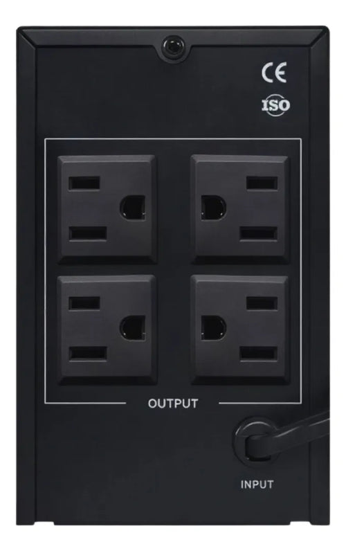 Dahua Regulador No Break Dh-pfm350-360-a Ups Con Batería Respaldo Protección Voltaje Computadora Cámaras Seguridad Estabilizador De Corriente Y Sobrecarga Corte Eléctrico Silencioso Negro