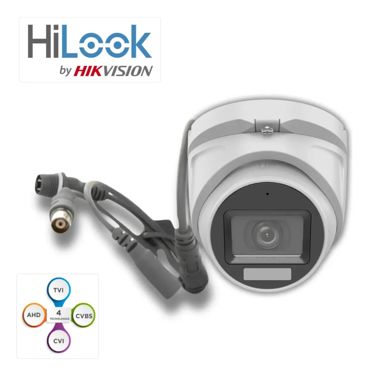 Camara Hilook 2mp Full Color Microfono Thc-t127-lms Domo