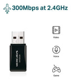 Adaptador Wifi Usb Mercusys Mw300um 300mbps 2 Piezas