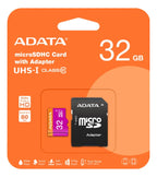 10 Tarjeta De Memoria Adata Ausdh32guicl10-ra1 Microsd 32 Gb