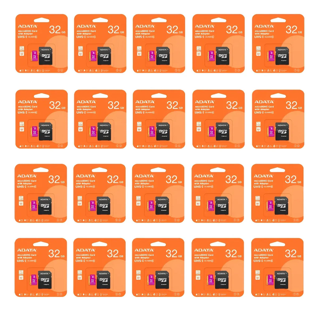 20 Tarjeta De Memoria Adata Ausdh32guicl10-ra1 Microsd 32 Gb